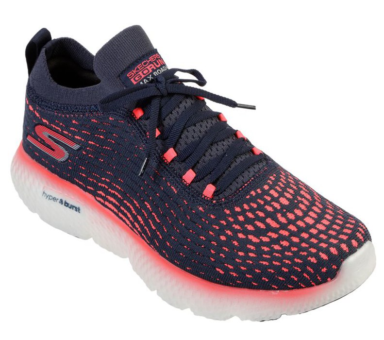 Skechers Gorun Maxroad 4 Hyper - Womens Running Shoes Navy/Pink [AU-MZ1623]